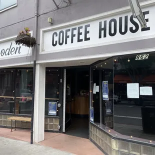 Front of the cafe