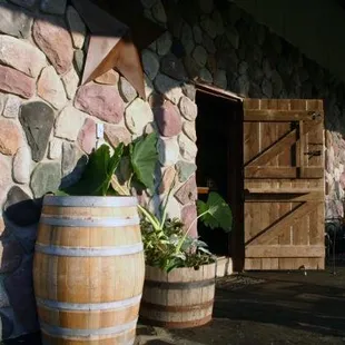 the entrance to the winery