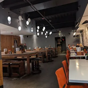 people sitting at tables