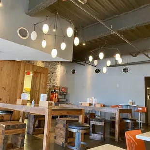 Interior of restaurant