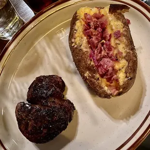 Filet Mignon - USDA Prime &amp; loaded Idaho Baked Potato
