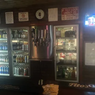 Beers on tap