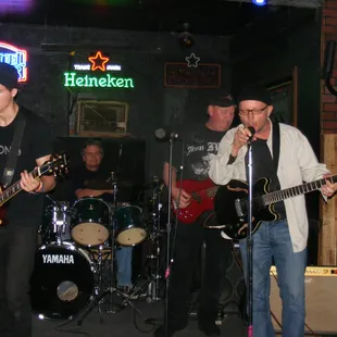 Open Blues Jam hosted by Peggy Murphy DJ PJ Nov 17, 2012. Players are (L to R) Paul, Dale, Tony &amp; Guy.