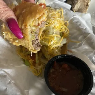 Ground beef taco