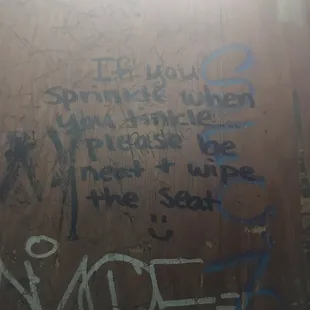A like bathroom stall reading..lol