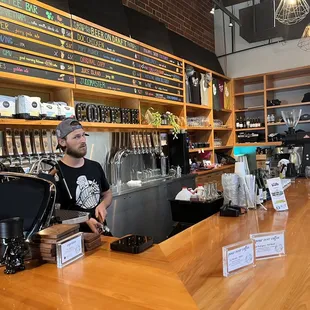 a man behind the bar