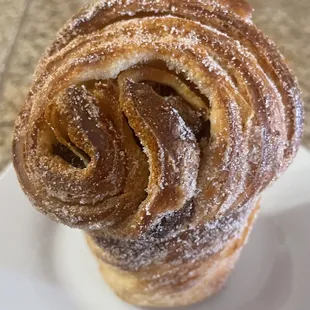 a pastry on a plate