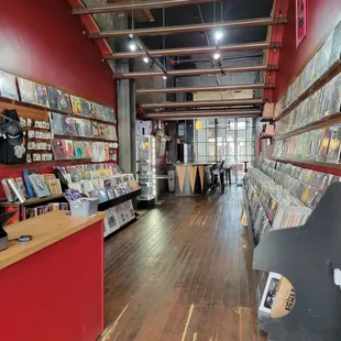 Inside Vinyl Store
