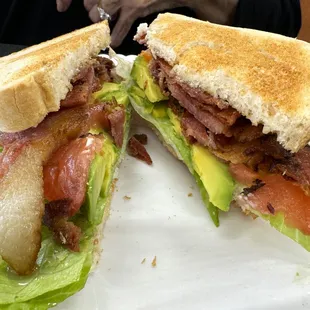 BLT with avocado.