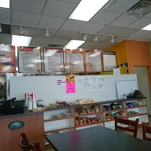 Woodfield diner, front counter