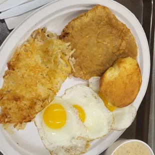COUNTRY FRIED STEAK PLATTER..
   $9.99