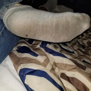 After walking on the floor of our room for less than 30 minutes.