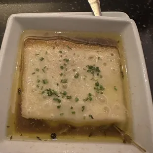 French Onion-it was okay.  Thought it would come out with broiled cheese and less grease.  Very Disappointing.