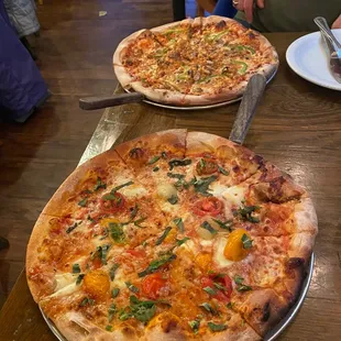 Margarita pizza...and a create your own! Yum