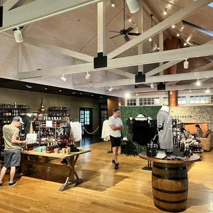 tasting area and tasting room