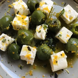 Olives and feta