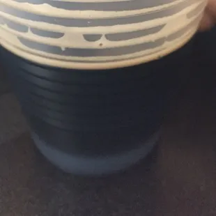 Good beer served in plastic cups