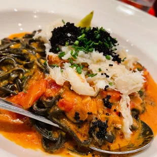 Lobster &amp; Squid Ink Linguini