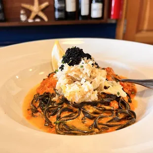 Lobster &amp; Squid Ink Linguini