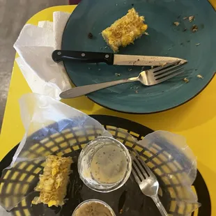 A picture of empty plates!  The meal was delicious!!