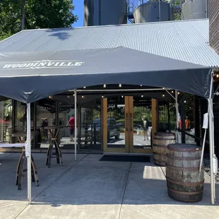 Outdoor tasting area