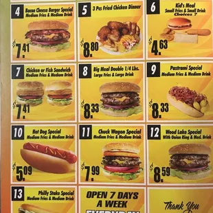 ramen and noodles, menu