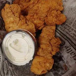 Chicken Tenders and homemade ranch