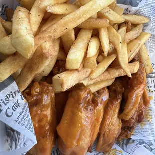 7 piece wing basket. All flats #ftw