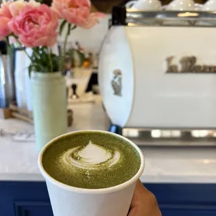 Matcha latte &amp; beautiful ambiance  ig: @littlenursejade