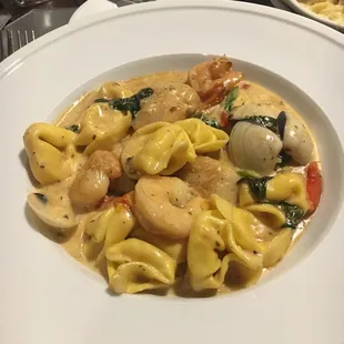 Seafood tortellini