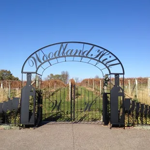 the entrance to the winery