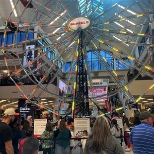 Ferris wheel inside Scheels.