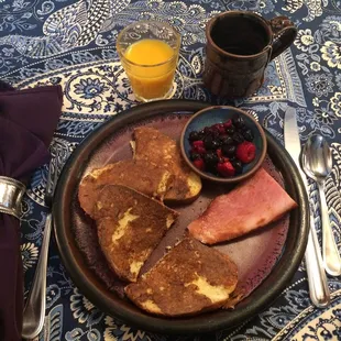 This is one of the breakfasts we enjoyed.