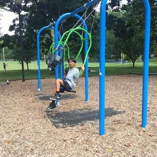 Swing with baby.