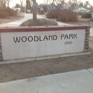 Sign. Nice neighborhood park :-)