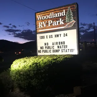 All sites have full hookup, we just don't have public dump station or water.