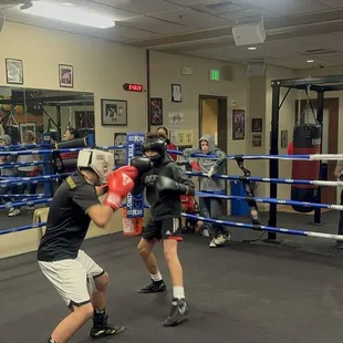 Woodland Boxing Club, youth session.