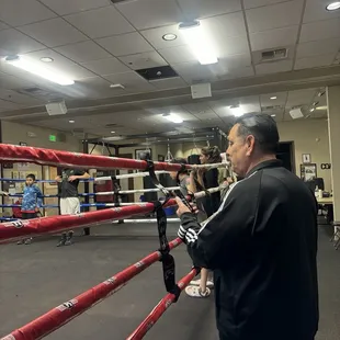 Woodland Boxing Club, youth session. Coach Eddie