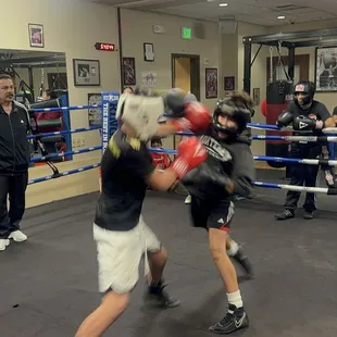 Woodland Boxing Club, youth session.