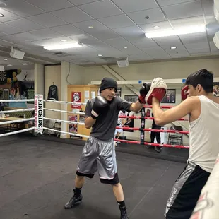Woodland Boxing Club, youth session.
