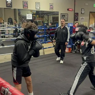 Woodland Boxing Club, youth session.