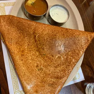 a plate of food on a table