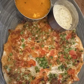 Tomato and Peas Uthappam