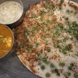 Onion and Peas Uthappam