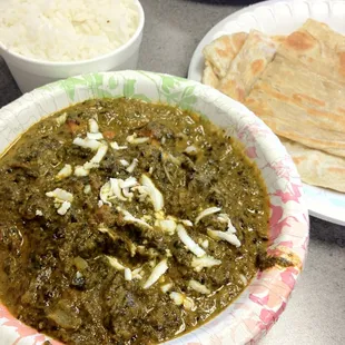 Palak paneer