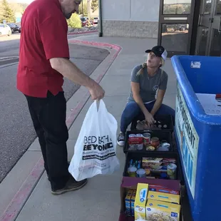 Food contagions that go to feed families in the greater COS area.
