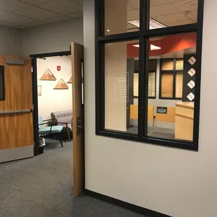 Office entrance upper level of the Community Center