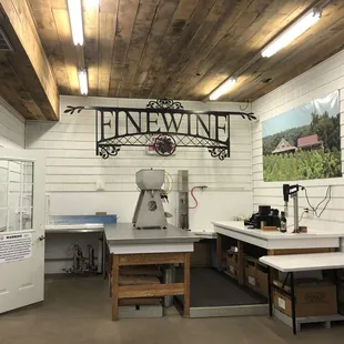Bottling room