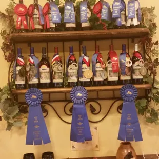 Award winning wines...