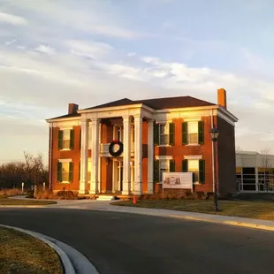 Sunrise over the Woodneath home